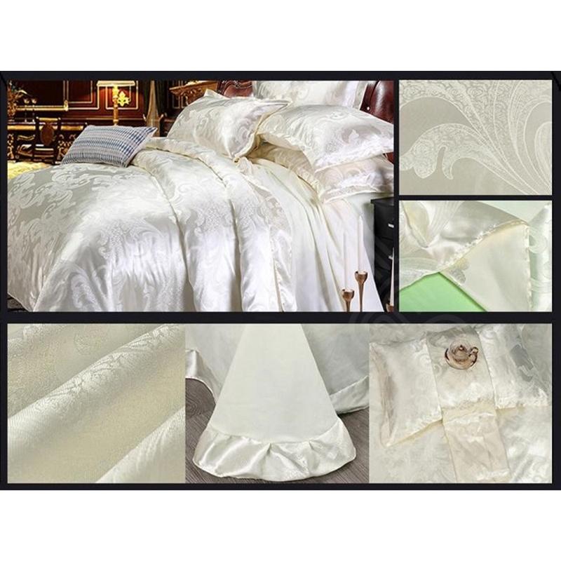 ダブル クイーン 兼用サイズ 4点セット 夏は涼しく冬は暖か 優雅