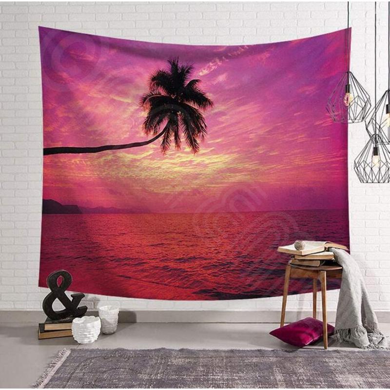 熱い販売 ビーチ 夕日 サンセット サーフィン 波 海辺 中判 タペストリー アート 目隠し 150cmx130cm 店舗用アートマルチカバー オシャレ Babylonrooftop Com Au