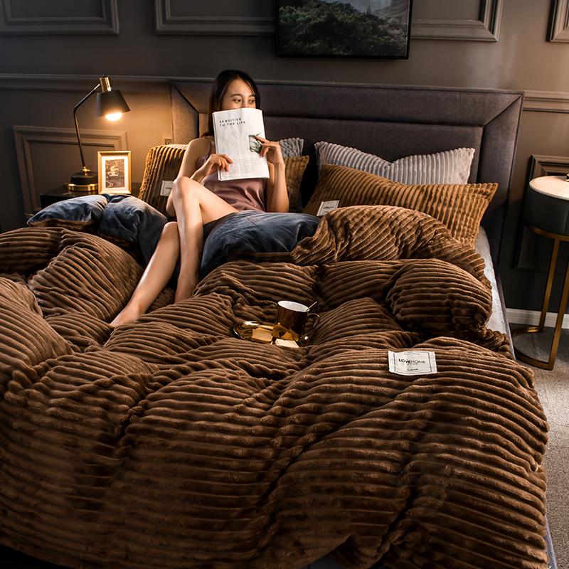 ダブルサイズ クイーンサイズ兼用 起毛フリース 布団カバー 大人の