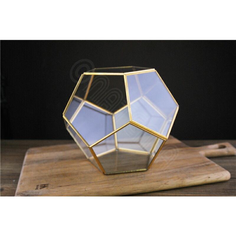 真鍮 ガラスフレーム テラリウム 苔 ハンギング 吊り下げ可能 ガラス