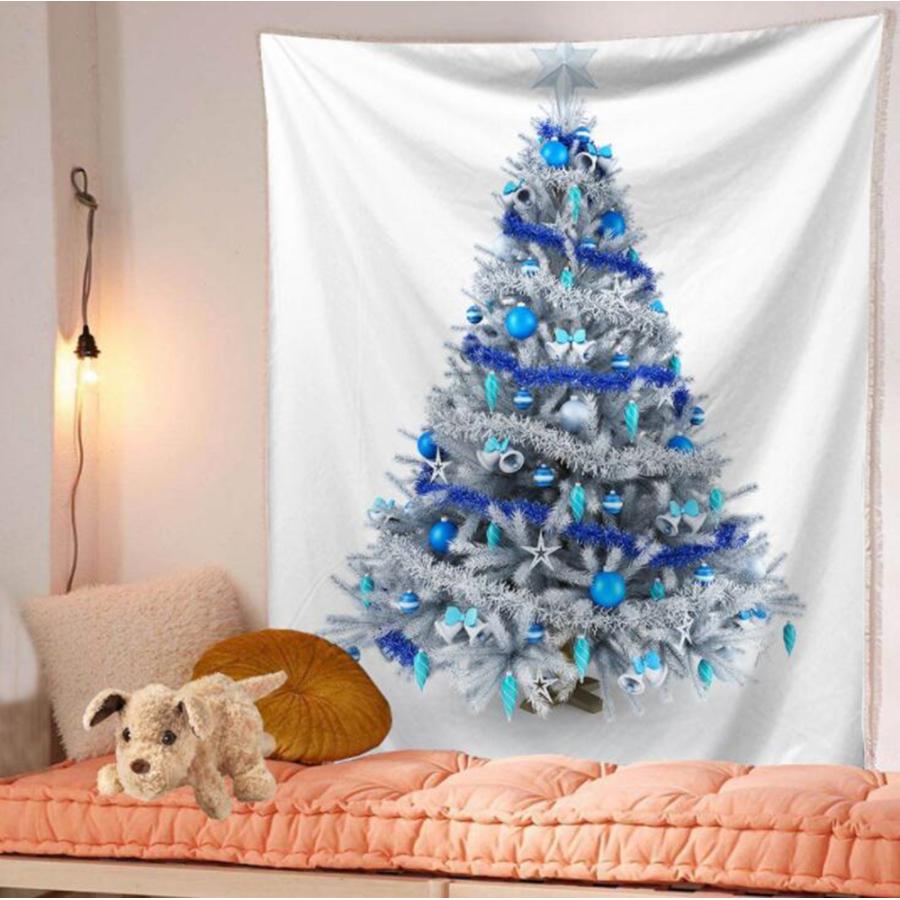 タペストリー 大判 大きい 北欧 クリスマス サンタクローズ 暖炉