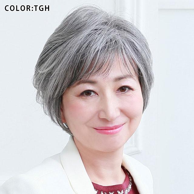 シニア向け　ショートヘアーウィッグ 値段相談をお受けいたします ウィッグ 女性 ショート 50代 60代 70代 80代 白髪 プリシラ ミセス