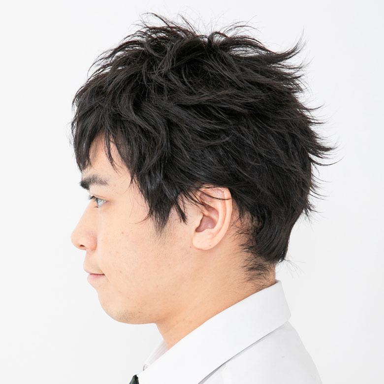 メンズウィッグ 607 ウィッグ メンズ 男性用かつら 黒 クールショート