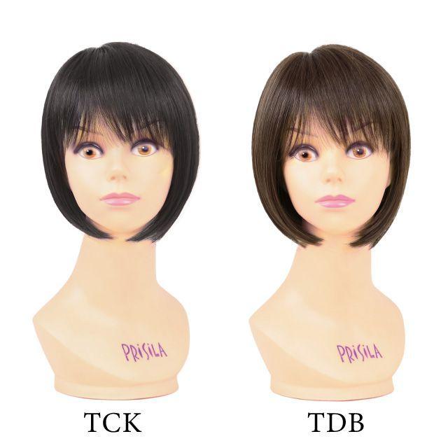 ウィッグ フルウィッグ プリシラ BO-11 ウィッグ 子供用にも お子様用医療ウィッグとしても 帽子ウィッグフィット ショートボブ 医療用 送料無料の画像