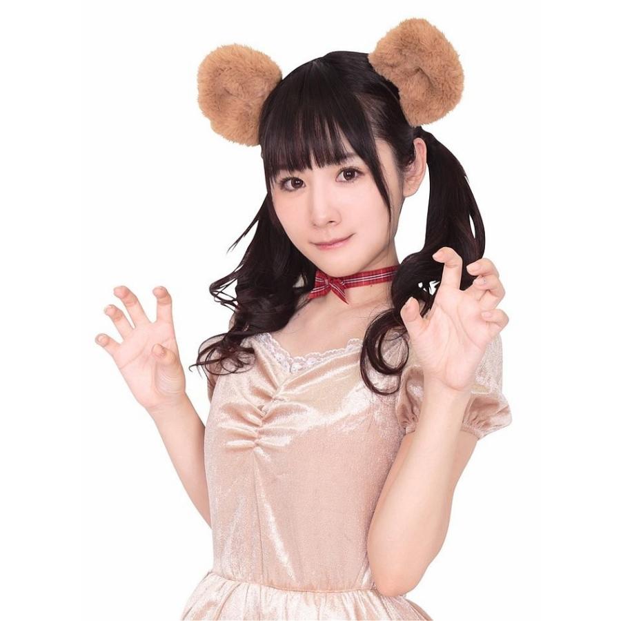 クマ耳フード付きコスプレ衣装 コスプレ けもみみピン くま クマ 熊 動物 仮装 衣装 けもの