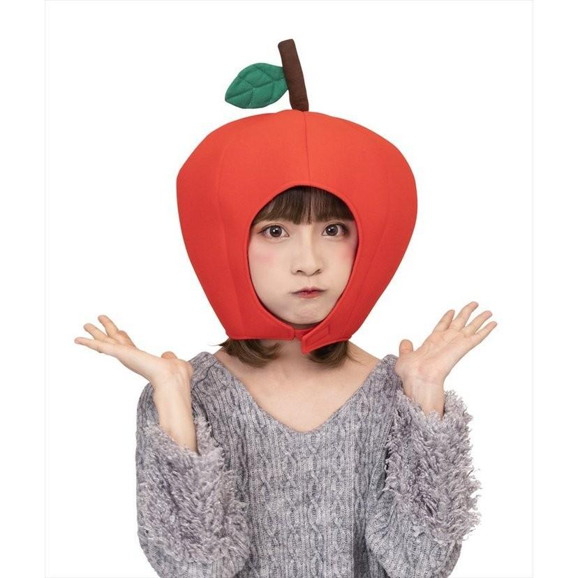 かぶりもん りんごのかぶりもの マスク コスプレ おもしろキャップ 帽子 被り物 コスプレ 仮装 イベント 舞台 さかなクン Cl 0300 ウィッグランド 通販 Yahoo ショッピング
