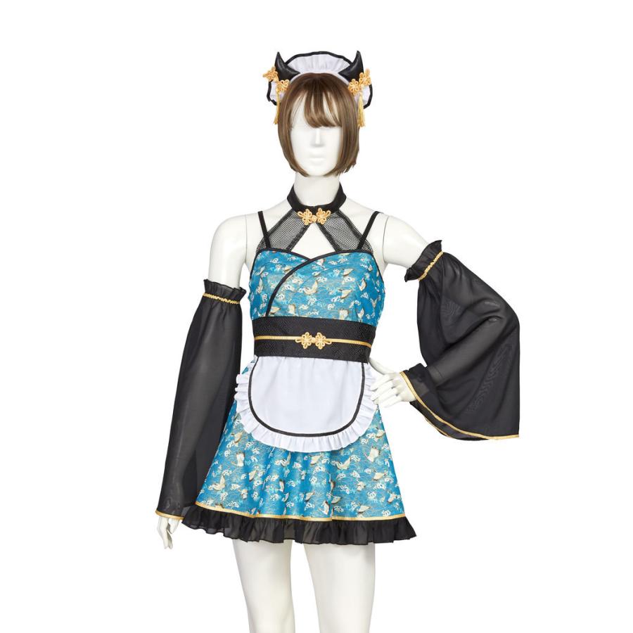 SugarWhip 鬼和メイド 和風コスチューム コスチューム コスプレ