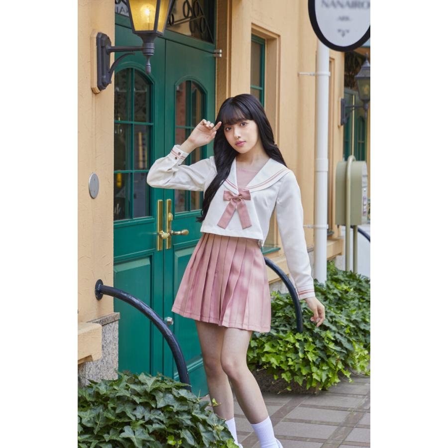 【タグ付き】ミスティスカイ セーラーワンピースピンク タグ付き】ミスティスカイ セーラーワンピースピンク