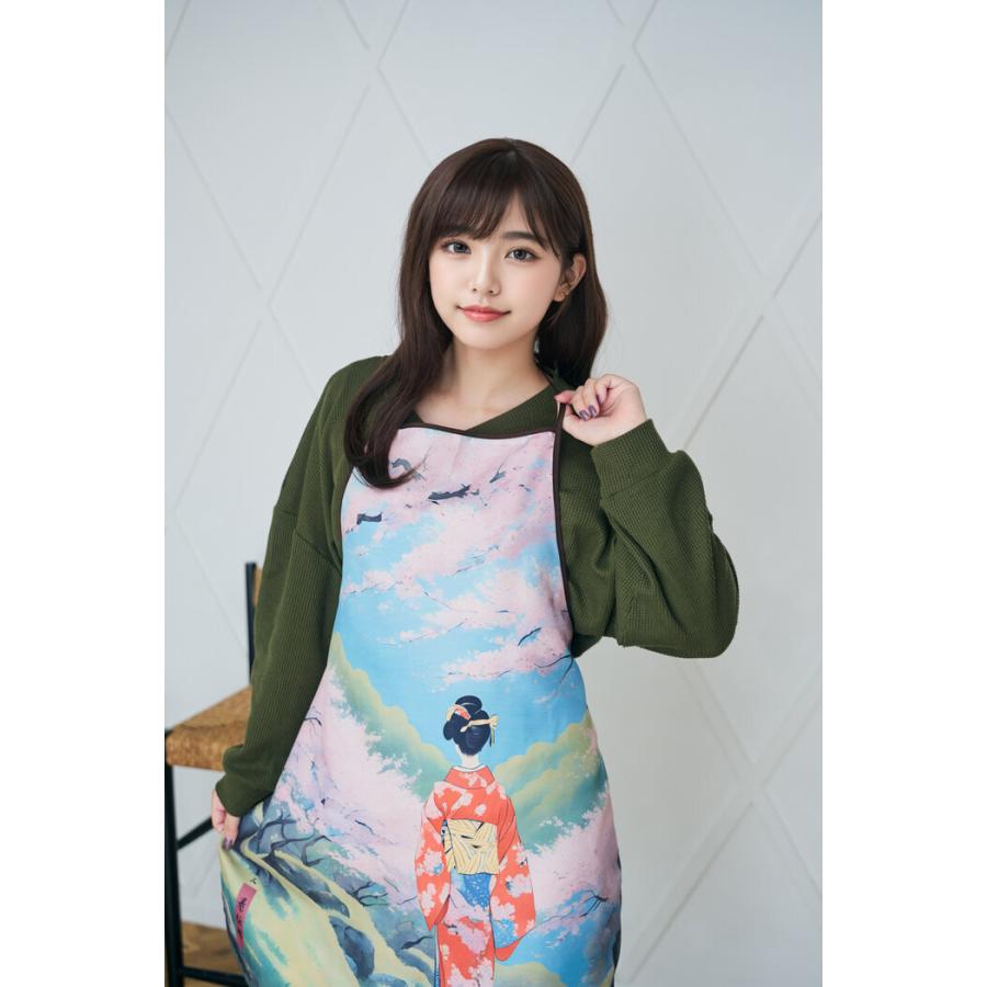 エプロン 里山着物美人 和柄 和もの 日本土産 : ウィッグランド - 通販