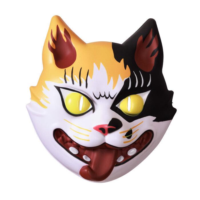 猫仮面 楽天市場】和風 猫のお面 桜〈 ホワイト レッド ピンク〉猫の
