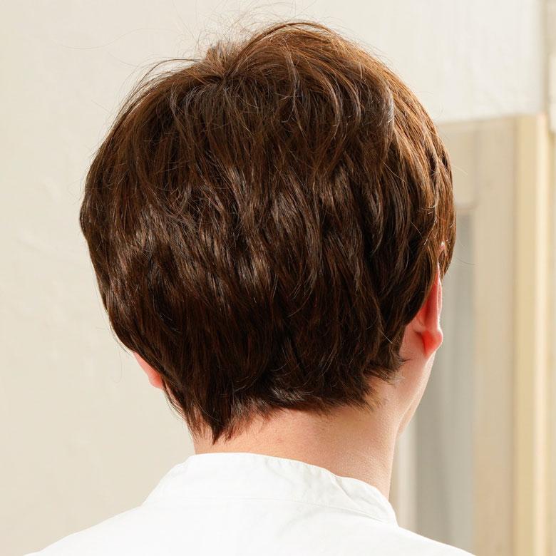 2022年 メンズウィッグ J-3515 男性用かつら アドバンスショート ショコラブラウン 耐熱ファイバー ウィッグ メンズの画像