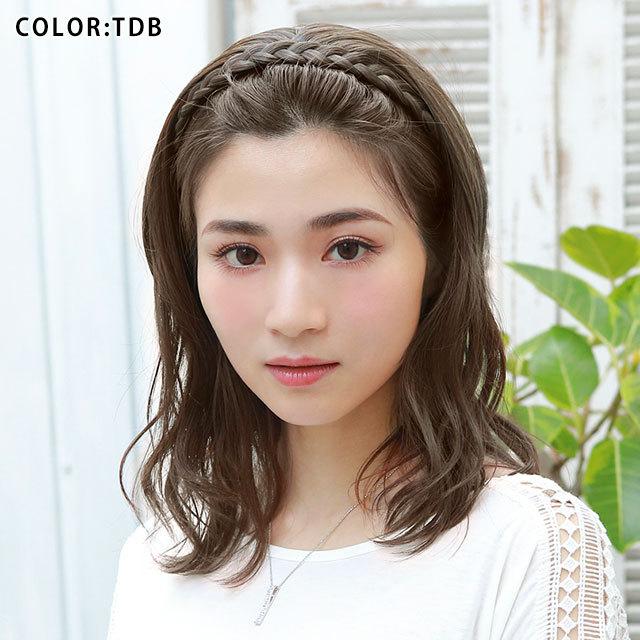プリシラ カチューシャヘアプラス みつあみタイプ PG-10 ヘアピース 三