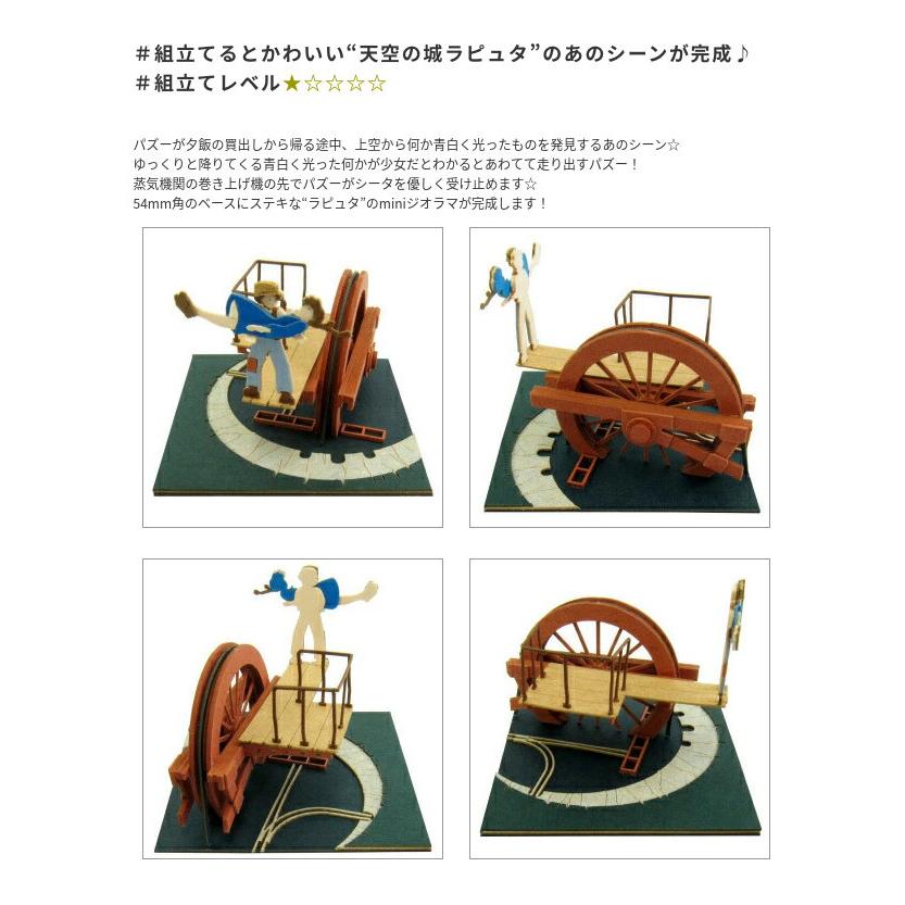 スタジオジブリmini 天空の城ラピュタ 空からシータ みにちゅあーとキット NONスケール 組立キット さんけい ペーパークラフト｜wigland｜13