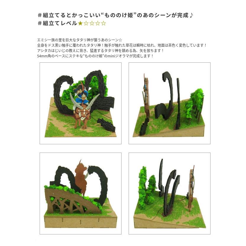 スタジオジブリ展　もののけ姫　実寸レプリカ スタジオジブリ もののけ姫 みにちゅあーとキットmini 精霊の森