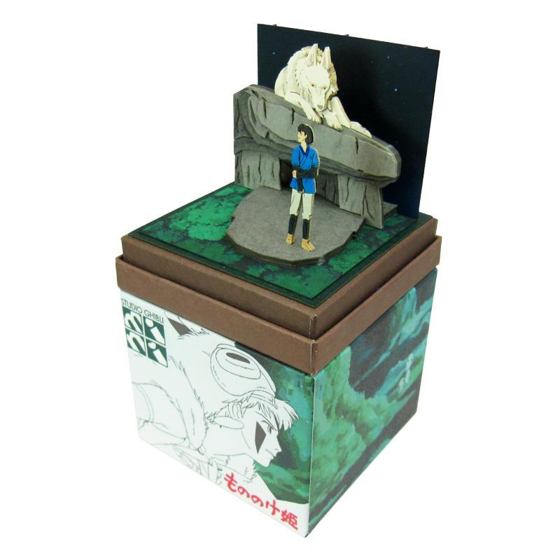スタジオジブリ展　もののけ姫　実寸レプリカ スタジオジブリmini もののけ姫 モロとアシタカ みにちゅあーと