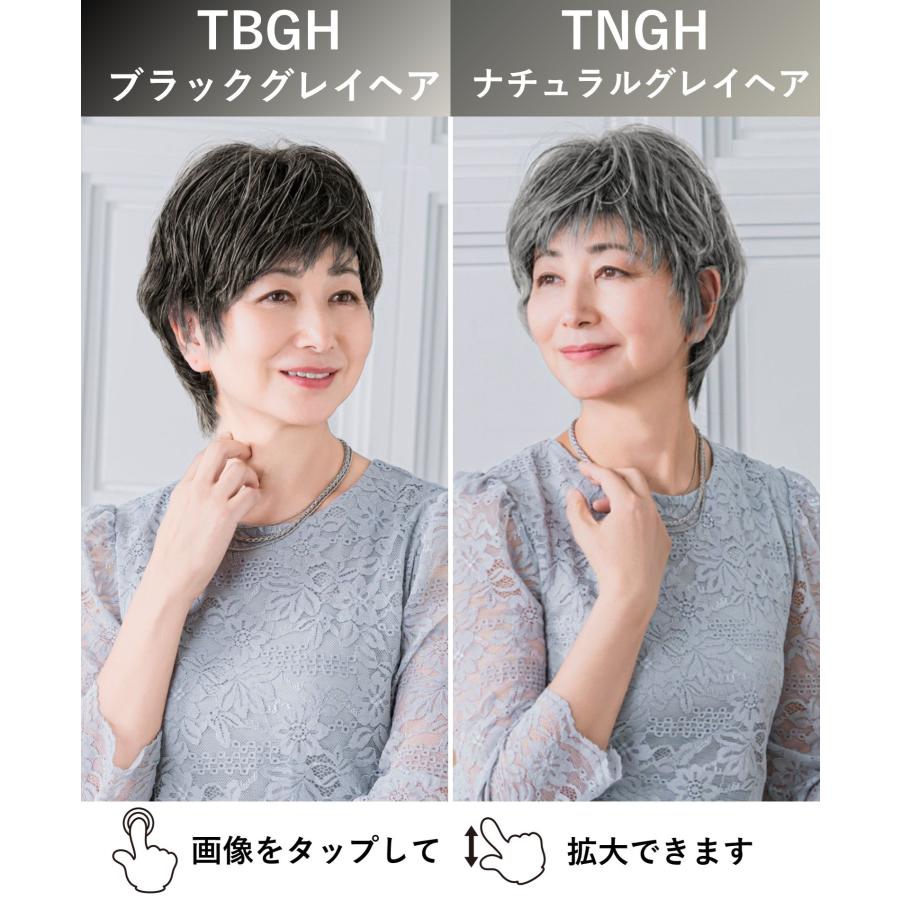 ヘアピース耐熱 白髪隠しウィッグ (つむじタイプ) ウイッグ ST-004（ST