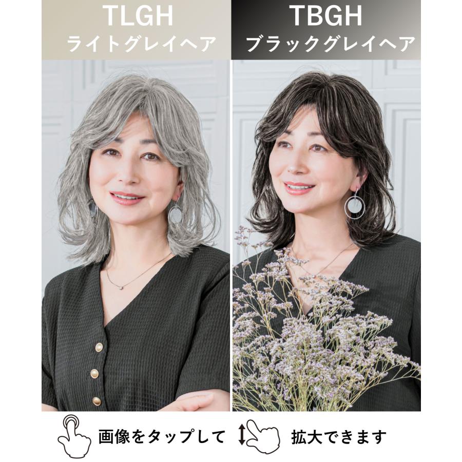 ヘアピース耐熱 白髪隠しウィッグ (分け目タイプ) ウイッグ ST-005（ST