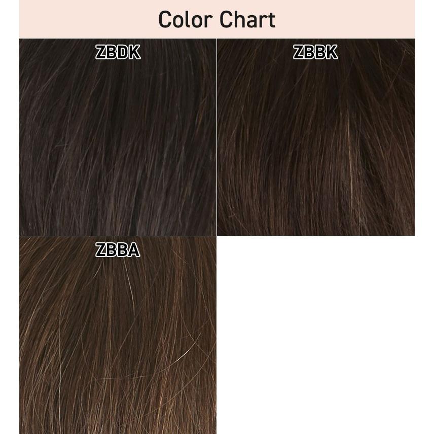 人毛100％ ヘアピース耐熱 白髪隠しウィッグ ロング ウイッグ ST-102 薄毛隠し カバーピース 部分手植え 軽くて自然の画像
