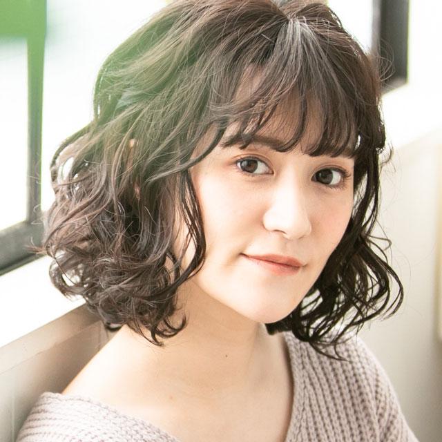 ウィッグ パーマ 女性用 ミディアム ボブ フルウィッグ 602 パーマボブ