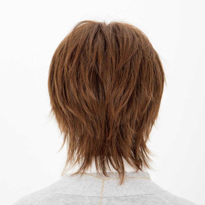 女性用 かつら ウィッグ 1068 シャイニーショート ミルキーブラウン