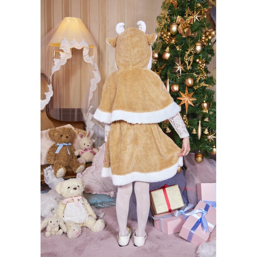 XM ミルクティートナカイ キッズ 100 トナカイ衣装 クリスマス Xmas キッズトナカイ 子供用 コスプレ 仮装衣装 コスチューム｜wigland｜06