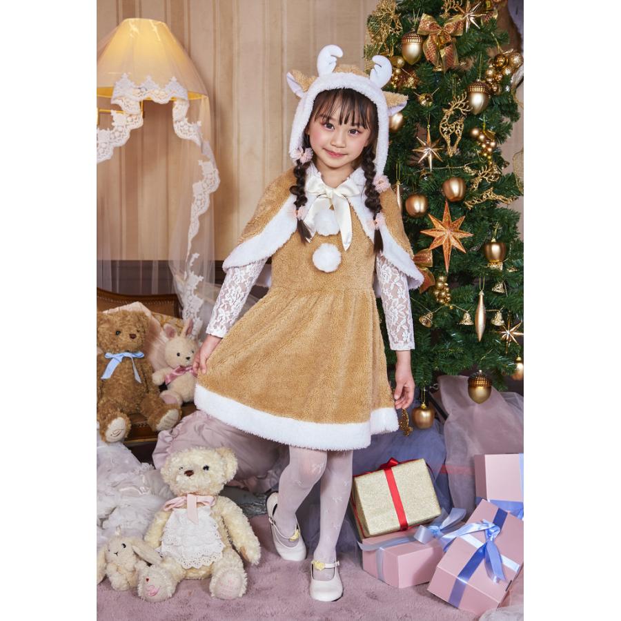 XM ミルクティートナカイ キッズ 140 トナカイ衣装 クリスマス Xmas キッズトナカイ 子供用 コスプレ 仮装衣装 コスチューム｜wigland｜05