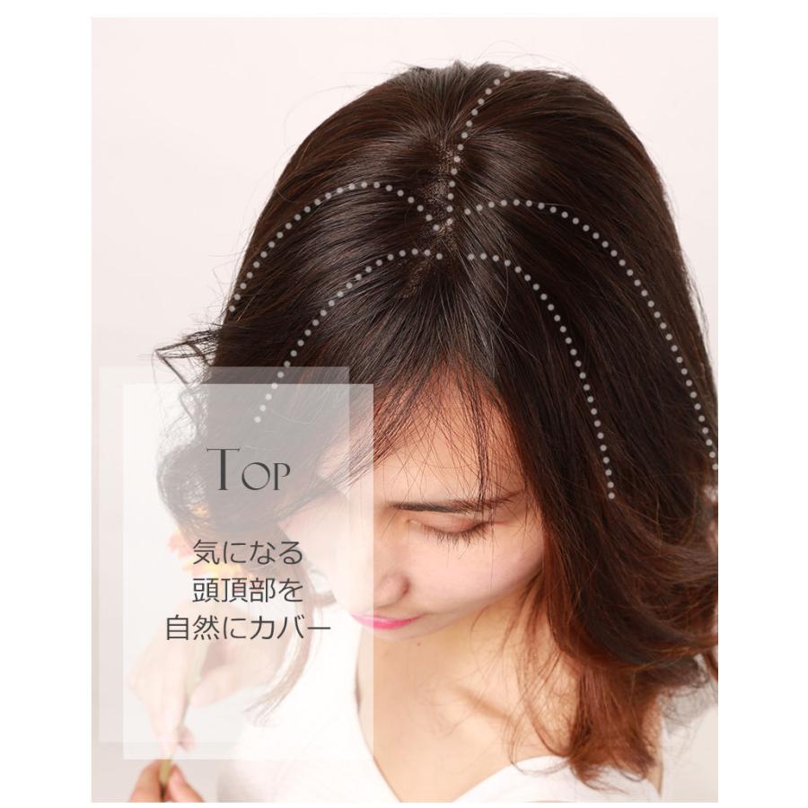 私元気 部分ウィッグ 返品交換OK 人毛 前髪ウィッグ 35cm ポイント  