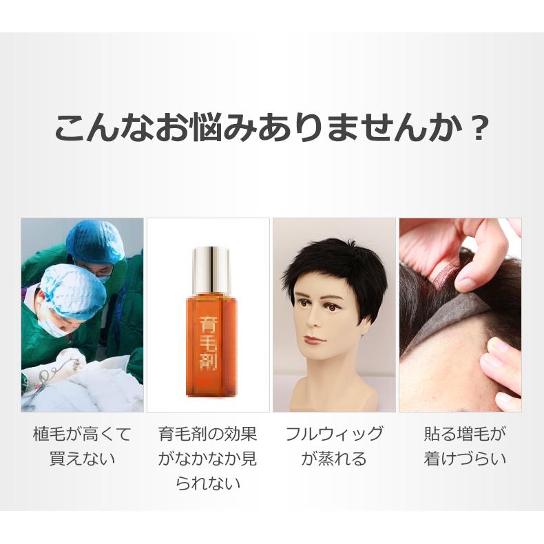 【返品交換OK！送料無料】メンズ用 人毛 総手植え トップカバー 部分ウィッグ メンズウィッグ ヘアピース 男性用 薄毛 頭頂部 増毛部分かつら 私元気 BHADMの画像