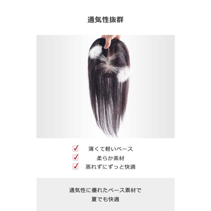 私元気 部分ウィッグ 全国カット 返品交換OK 中面積 8×12cm 自然 通気