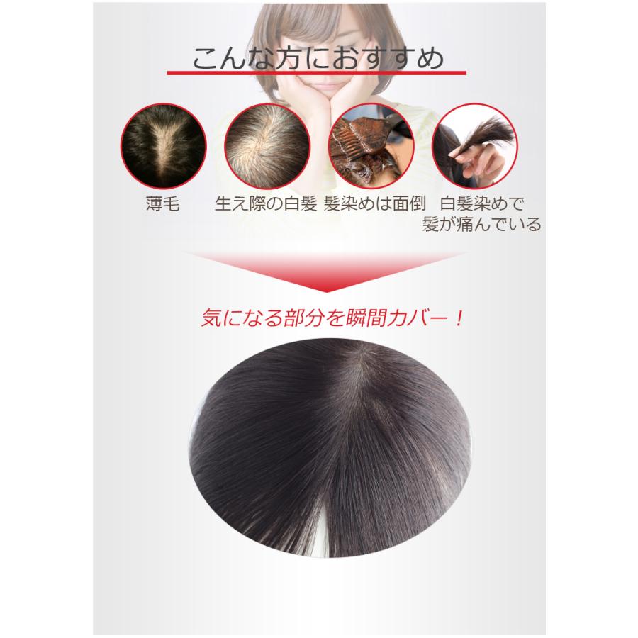 私元気 部分ウィッグ 返品交換OK レミーヘア 人毛 ヘアピース
