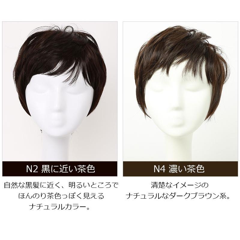 私元気医療用ショート防臭UVカットIU7162XH人毛ミックスN2 黒に近い茶色 私元気 医療用ウィッグ 返品交換OK 人毛 フルウィッグ ショート