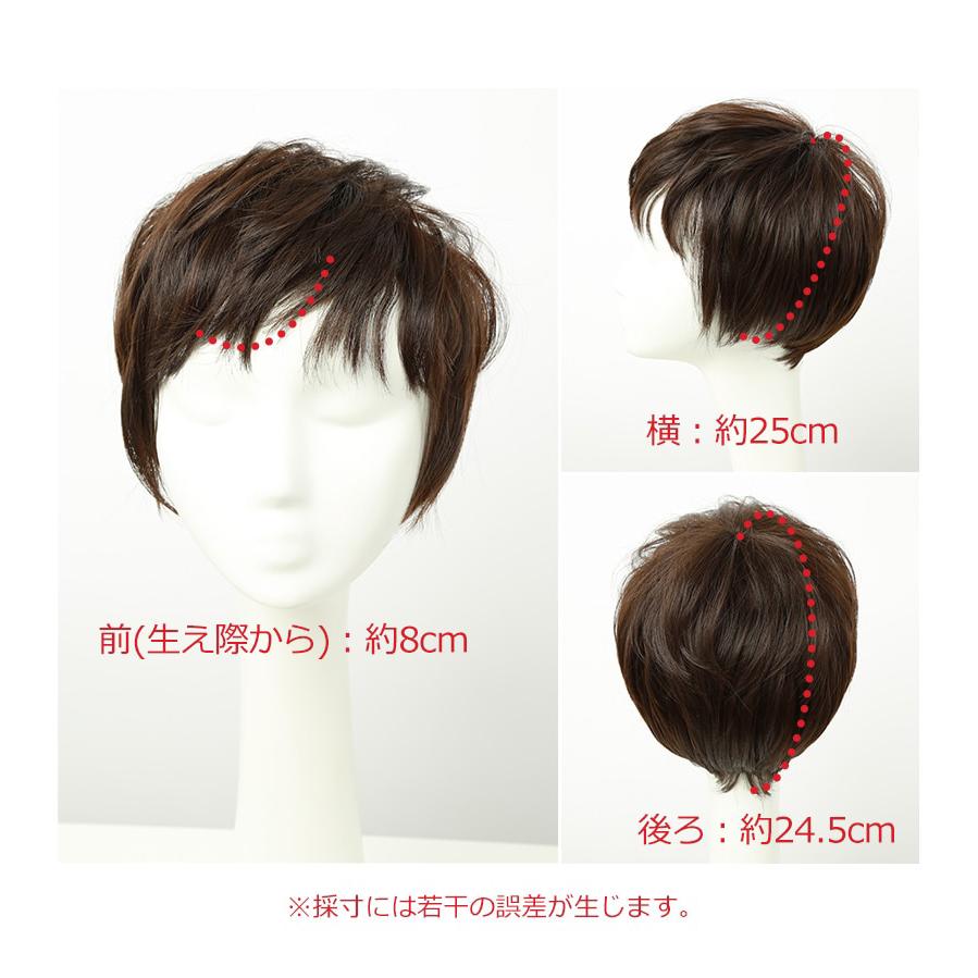 私元気 医療用ウィッグ 返品交換OK 人毛 フルウィッグ ショート ボブ
