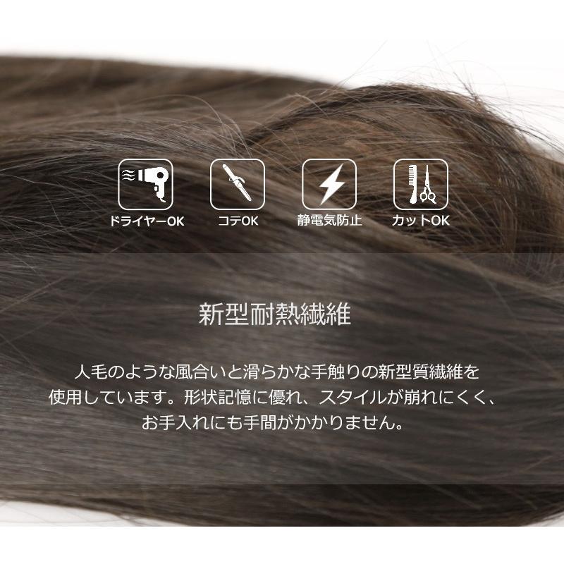 私元気 ウィッグ 返品交換OK 自然 セミロング フルウィッグ