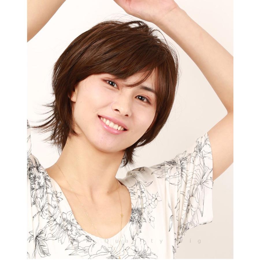 (私元気) 医療用 ウィッグ ショートナチュラルショート 抗菌 防臭 UVカット 私元気 ウィッグ ショート 女性 かつら フルウィッグ 医療用