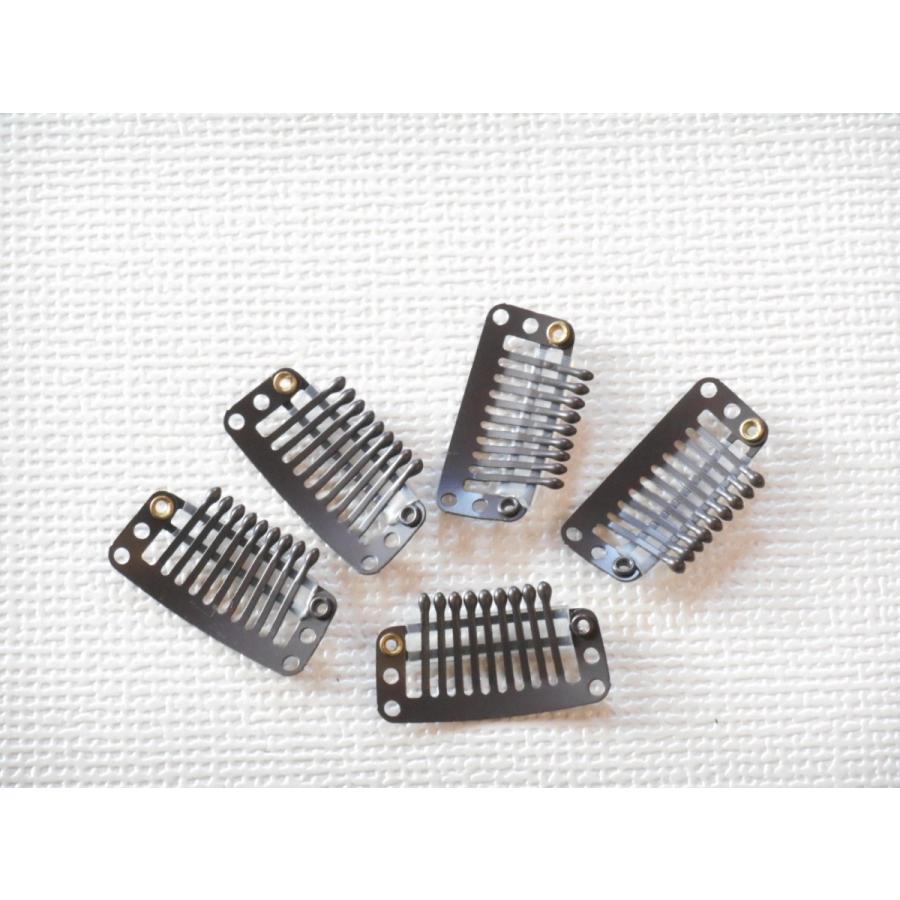 かつら ウィッグ カツラ  ストッパーピン9本爪タイプ ブラック |  | 01