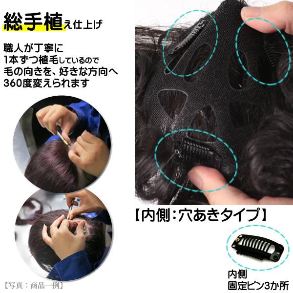 部分 ウィッグ ミセス 自然 薄毛 脱毛症 白髪隠し 増毛 分け目 つむじ ヘアピース 女性用 かつら 薄毛隠し 小顔 広範囲カバー 穴あき カール tk3-curl 3003 | ブランド登録なし | 03