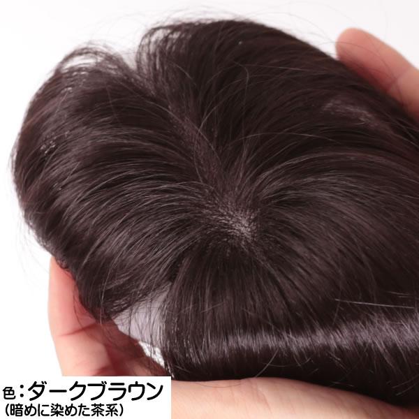 部分 ウィッグ 前髪 総手植え ミセス 自然 薄毛 白髪隠し 分け目