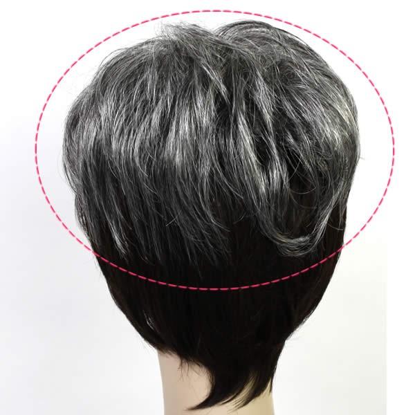 ウィッグ 白髪 部分ウィッグ 薄毛隠し 女性 グレーヘアー ウィッグ 白髪 部分ウィッグ 薄毛隠し 女性 グレーヘアー
