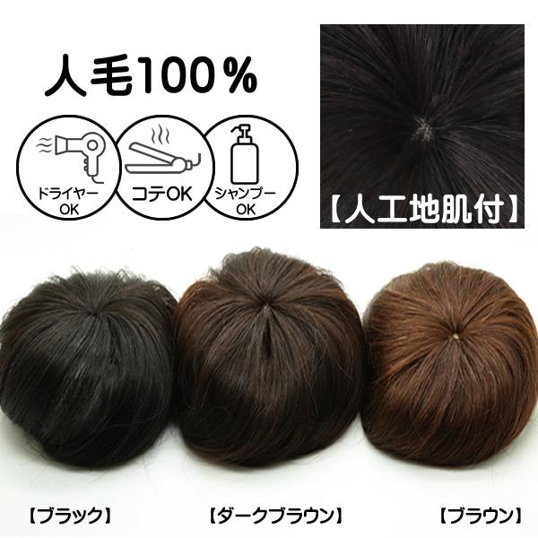 ウィッグ　ヘアピース 人毛100％　円形脱毛症　部分ウィッグ　かつら　送料無料　増毛　白髪隠し　トップ　9008a-straight