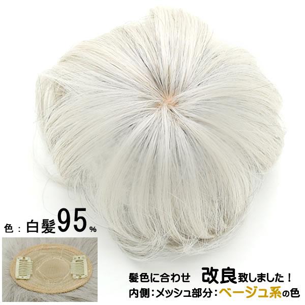 ウィッグ ヘアピース 人毛 円形脱毛症 部分ウィッグ かつら 薄毛隠し