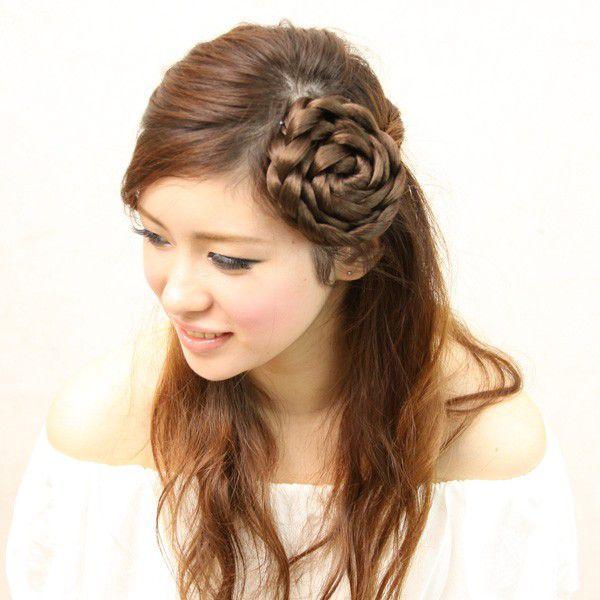 ウィッグ 三つ編み 三つ編み ポイント ウィッグ ヘアアレンジ ひつじ