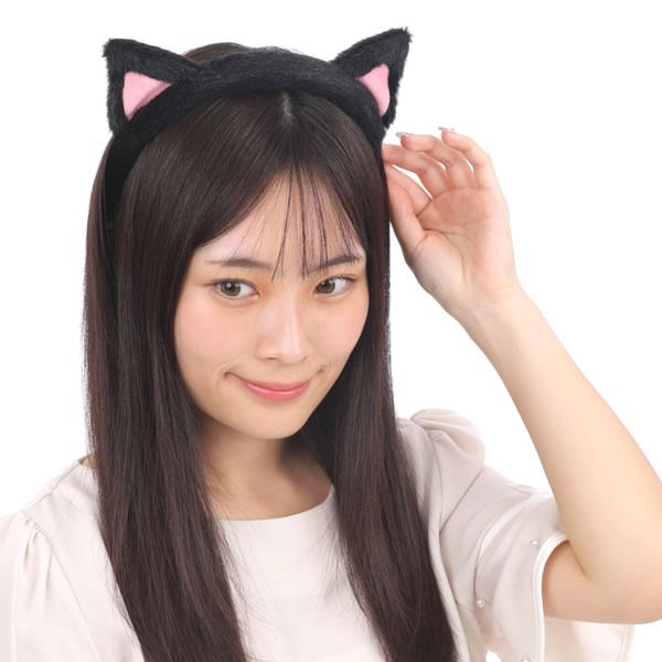 La Pafait ねこみみカチューシャ カチューシャ 猫耳 セット ねこ 猫 コスプレ ねこみみ しっぽ付