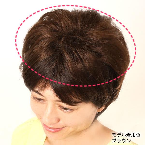 部分 ウィッグ ミセス 自然 薄毛 脱毛症 白髪隠し 増毛 分け目