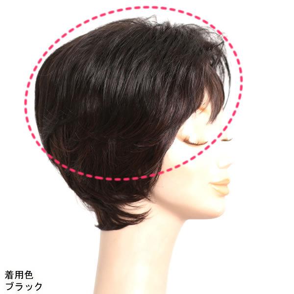 部分 ウィッグ ミセス 自然 薄毛 脱毛症 白髪隠し 増毛 分け目 つむじ ヘアピース 女性用 かつら 脱毛 リアル デイリートップ 薄毛隠し 小顔広範囲カバー sp299Lの画像