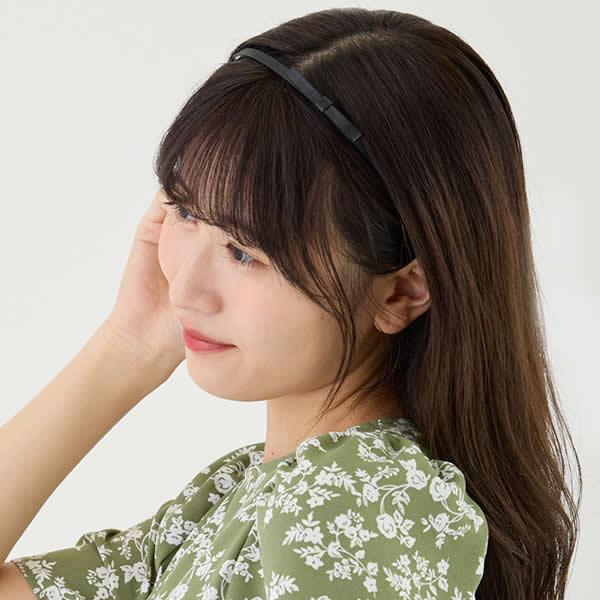 カチューシャ 痛くない いたくない 日本製 リボン 結婚式 サイドリボン