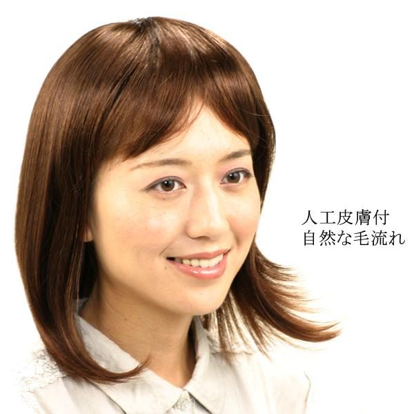 ウィッグ  医療用　フルウィッグ　ストレート　人工地肌付　かつら　人気　tm1の画像