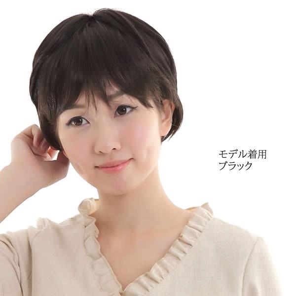 ウィッグ 耐熱　ヘアピース　ミセス　かつら　部分ウィッグ　送料無料　七分丈ウィッグ　TN-1の画像