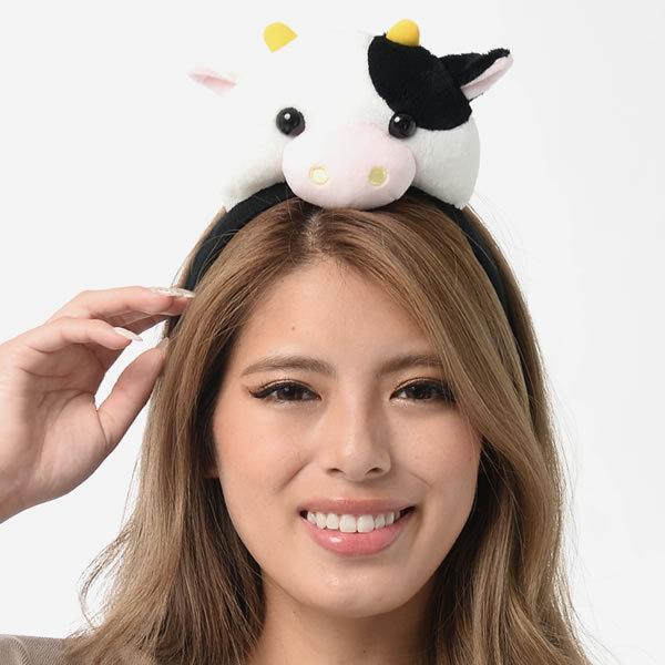 牛 着ぐるみ コスプレ ウシ うし 丑 カチューシャ 動物カチューシャ