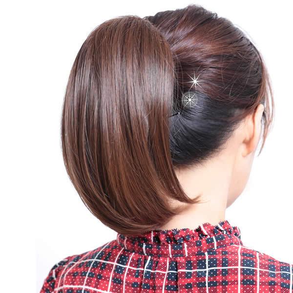 ウィッグ クリップ バンスポニー ポニーウィッグ ポニーテール 七五三
