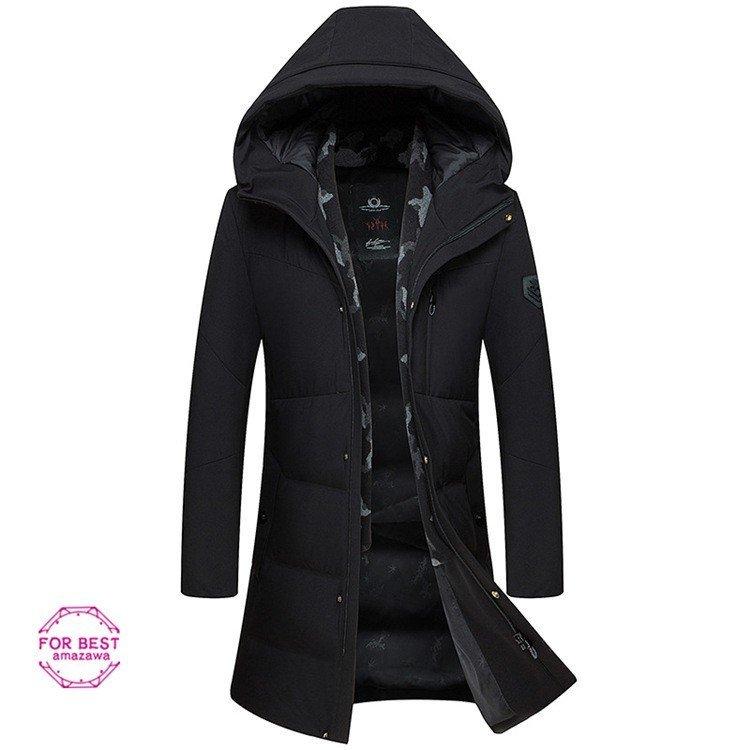 残りわずか 高級 ダウンジャケット ダウンコート メンズ キルティングコート コート ロング丈 撥水 軽量 フード付き 防寒 防風 大きいサイズ 新発 Clearchannel Com Br